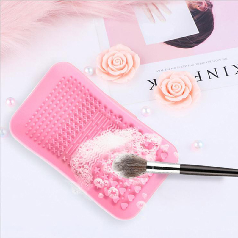 Make -up -Waschpinsel Reinigungsmatte Fundament Make -up Pinsel Peeling Board Silikon Make -up Pinsel Reinigungspad